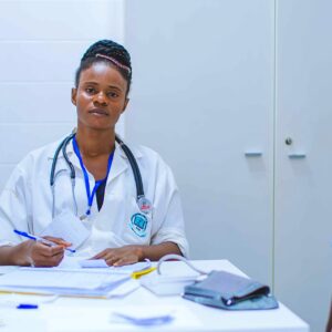 Clinic care for a widow and her children