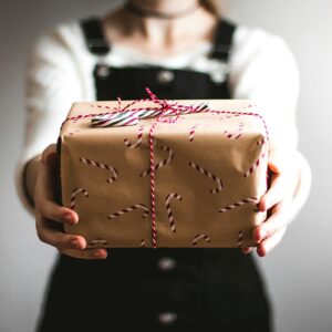 A Christmas gift for a child here at home