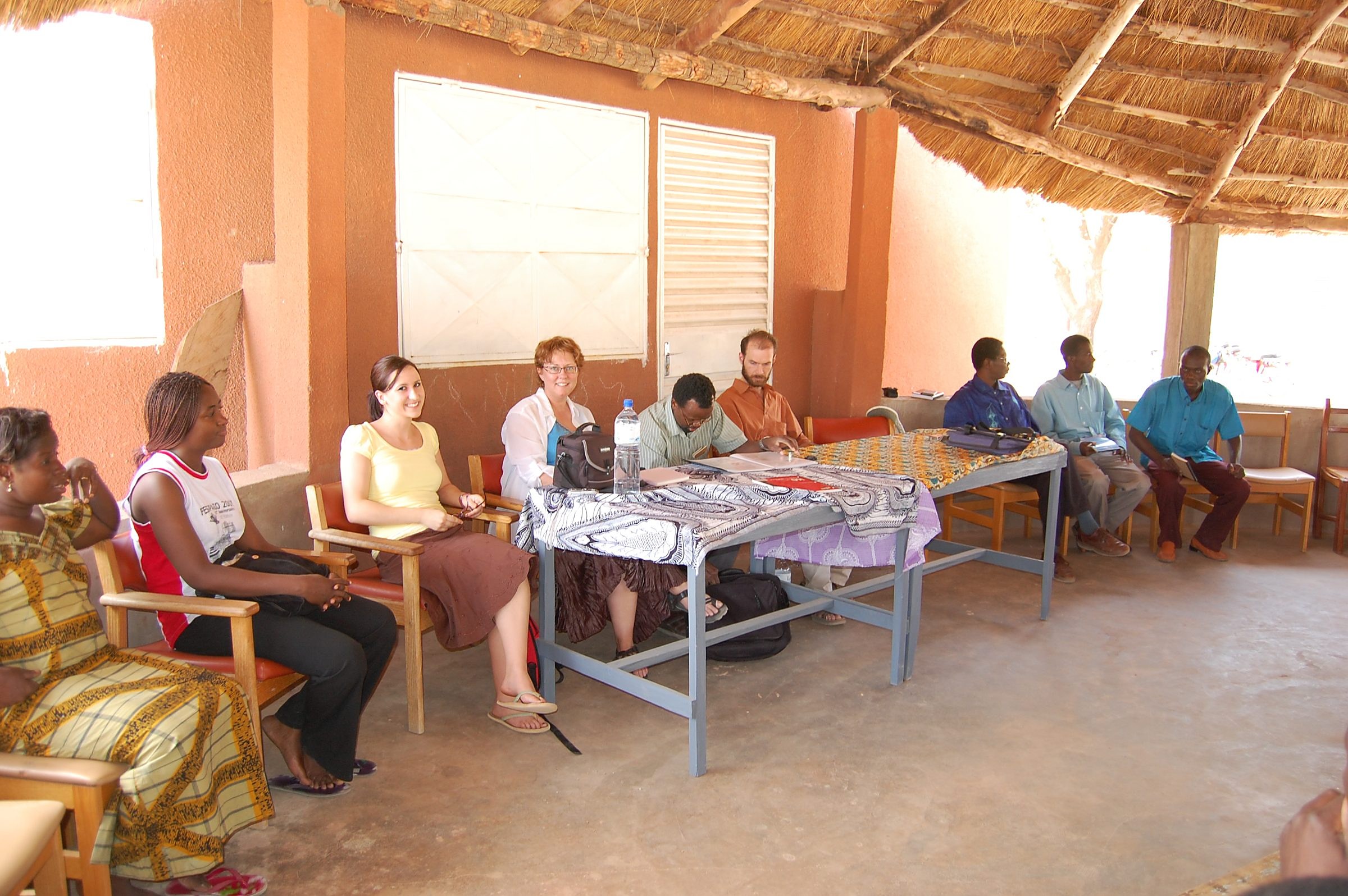 Bridges of Hope team meeting with local leaders